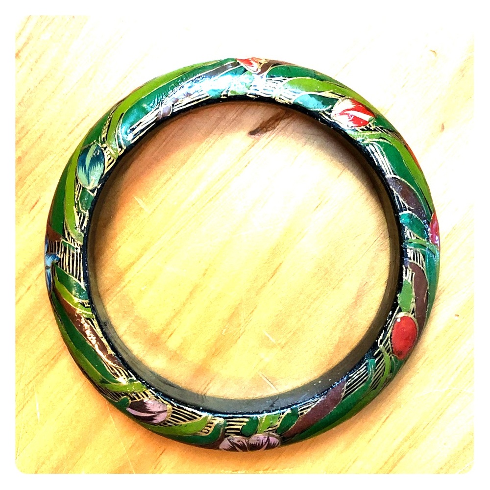 Painted Wooden Bangle